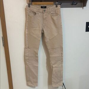 Forever 21 Men's Light Tan Pants, decorative  stitching, size 29